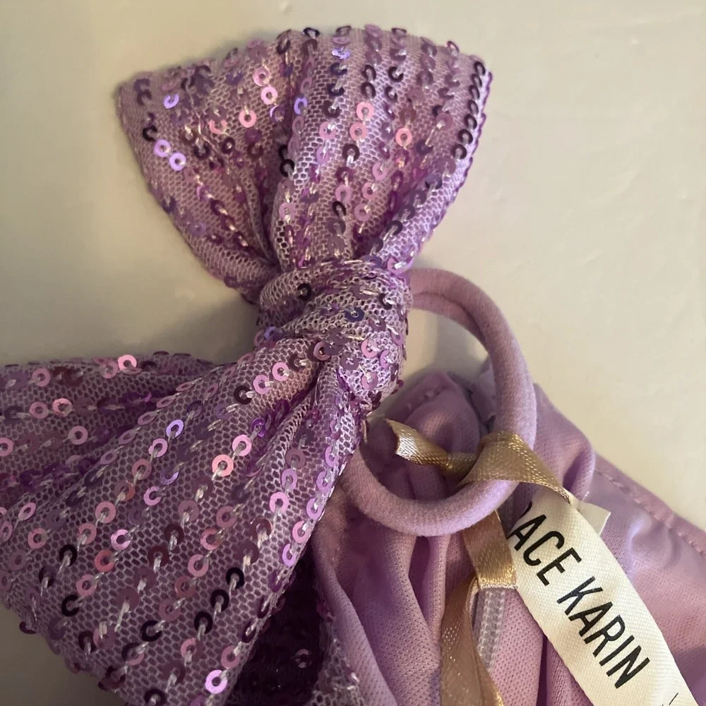 Grace Karin Girl's Long Sleeve Sequin Sparkly Formal Dress Size 8Y Purple C746